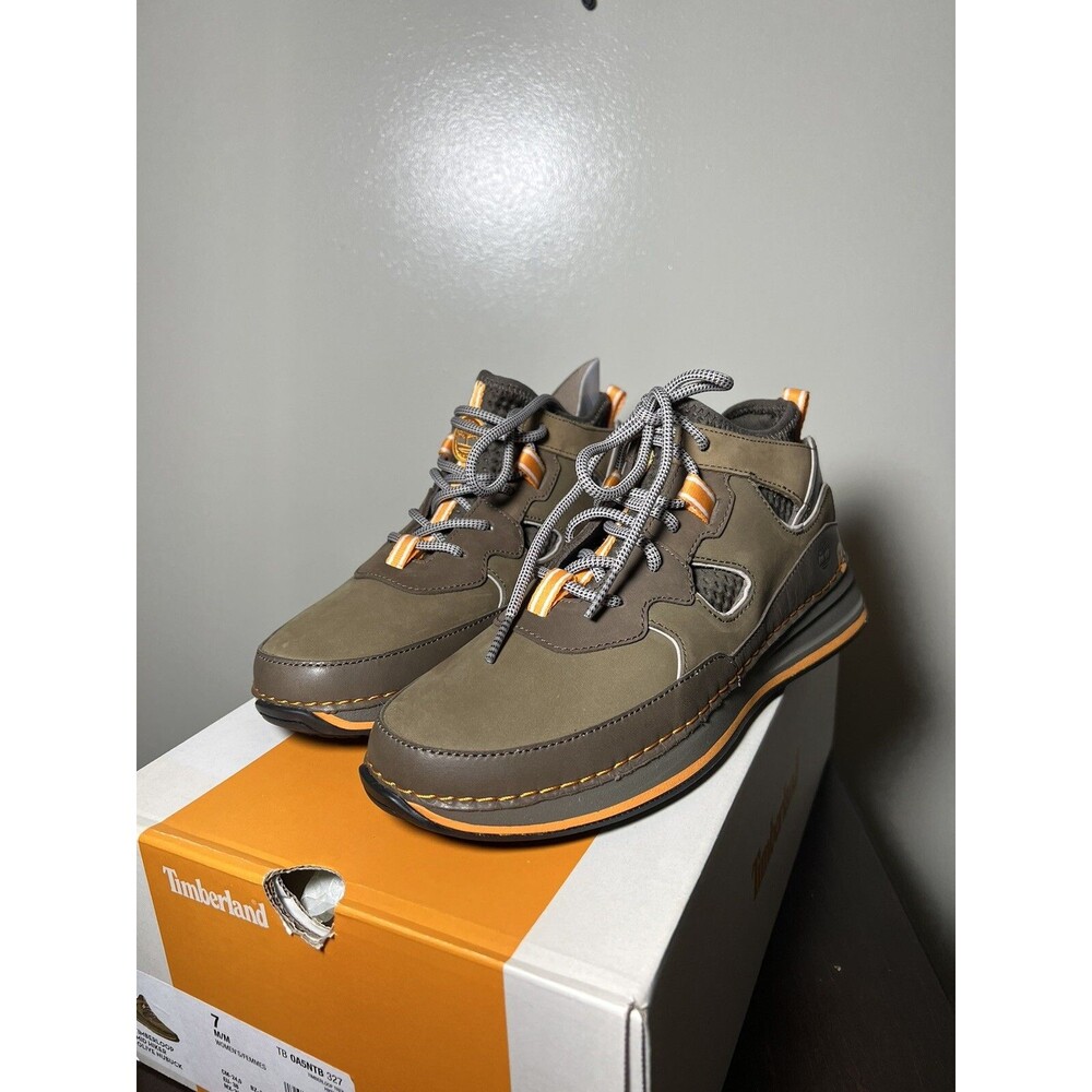 Timberland Womens Timberloop Mid Hiker Olive Nubuck Boots Size 7